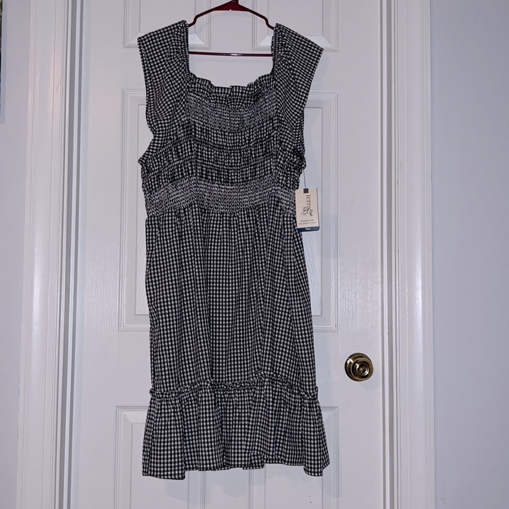 Terra & Sky plus size midi dress